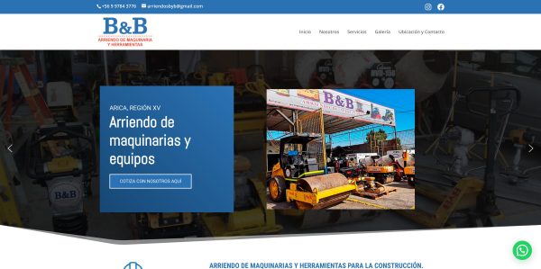 Arriendo maquinaria y herramientas